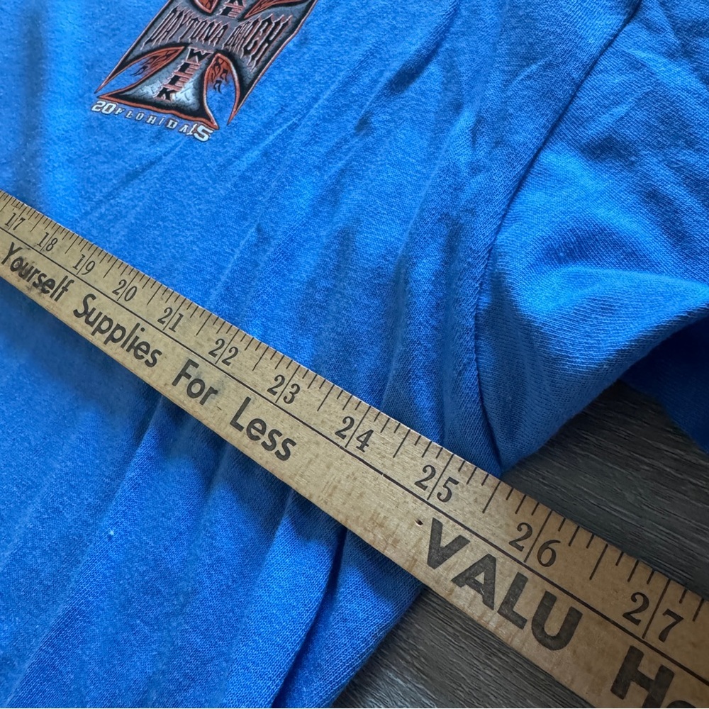 74th Annual 2015 Daytona Bike Week T-Shirt - 2XL Blue - Picture 6 of 7